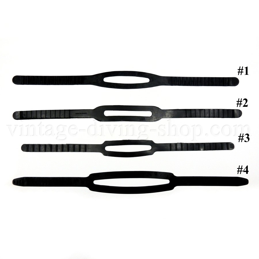 Maskenband Gummi schwarz Taucherbrille Tauchermaske 4 Varianten NEU 